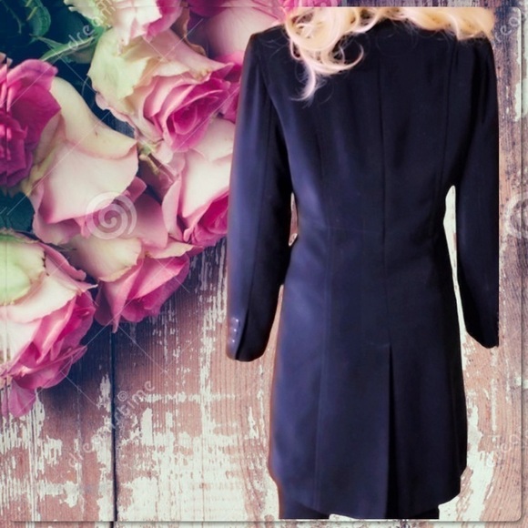 GALLERY CLASSIC BLACK LINED TRENCH JACKET COAT SP - Picture 4 of 7